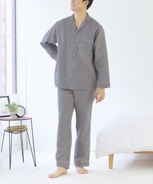 kaimin navi（カイミンナビ）の「kaimin navi/快眠ナビ　老舗タオルメーカー「UCHINO」コラボ企画パジャマ　長袖長パンツ（ルームウェア/パジャマ）」