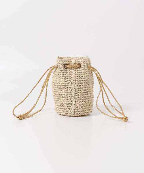 URBAN RESEARCH DOORS(アーバンリサーチドアーズ)の「2wayペーパー巾着バック(KIDS)(ショルダーバッグ・キッズ・ナチュラル・ONE)」の5枚目の写真