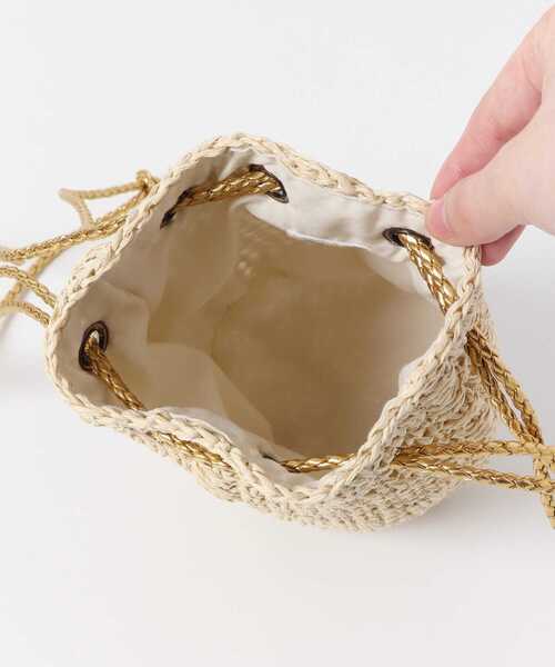 URBAN RESEARCH DOORS(アーバンリサーチドアーズ)の「2wayペーパー巾着バック(KIDS)(ショルダーバッグ・キッズ・ナチュラル・ONE)」の2枚目の写真