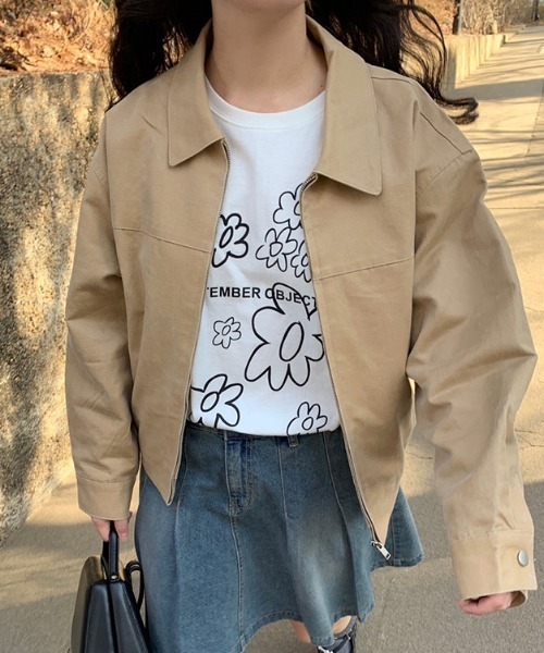 Vipoa(ヴィポア)の「ハンドライティングフラワーTee(Tシャツ/カットソー・レディース・グレー/ブラック/ホワイト・FREE)」の11枚目の写真