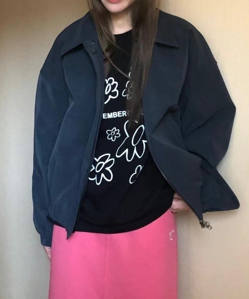 Vipoa(ヴィポア)の「ハンドライティングフラワーTee(Tシャツ/カットソー・レディース・グレー/ブラック/ホワイト・FREE)」の8枚目の写真