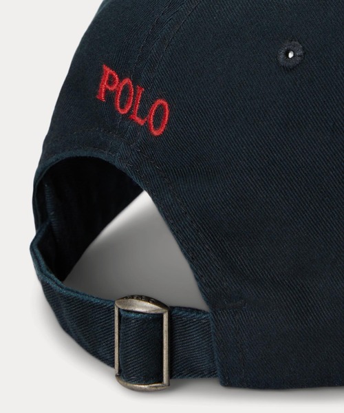 POLO RALPH LAUREN（ポロ ラルフ ローレン）の「コットン チノ ベースボール キャップ（キャップ・メンズ・ブラック系1・ONE）」の4枚目の写真