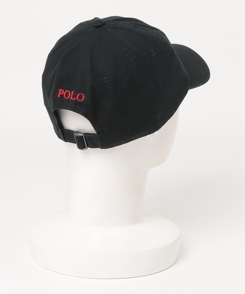 POLO RALPH LAUREN（ポロ ラルフ ローレン）の「コットン チノ ベースボール キャップ（キャップ・メンズ・ブラック系1・ONE）」の2枚目の写真