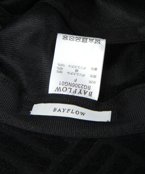 BAYFLOW（ベイフロー）の「パイルバケットハット（ハット・レディース・オフホワイト/ブラック・FREE）」の10枚目の写真