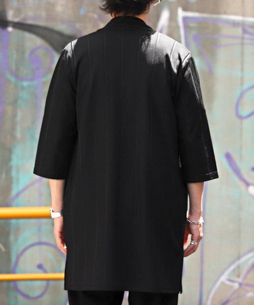 LUXSTYLE(ラグスタイル)の「ワイドピッチテレココーディガン(カーディガン/ボレロ・メンズ・ブラック/グレー・M/XL/L)」の11枚目の写真