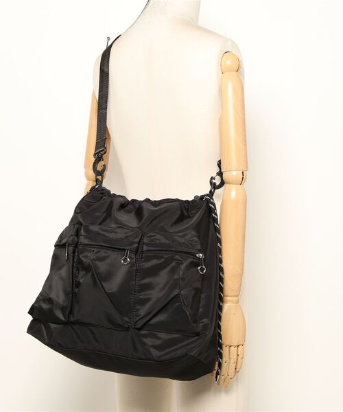Burner(バーナー)の「【OKUOKU 0909】2WAY ポケット付き ショルダーバッグ oku-bag-713560313857-28 M(ショルダーバッグ・レディース・ブラック・FREE)」の14枚目の写真