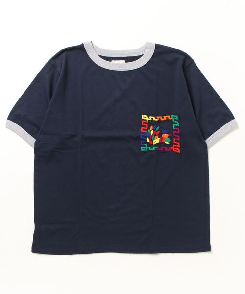 S/S HAND EMBROIDERY POC T/ ショートスリーブ ハンド エンブロイダリー ポケット ティー（Tシャツ/カットソー）｜TIME WILL TELL WORKS（タイムウィルテルワークス）