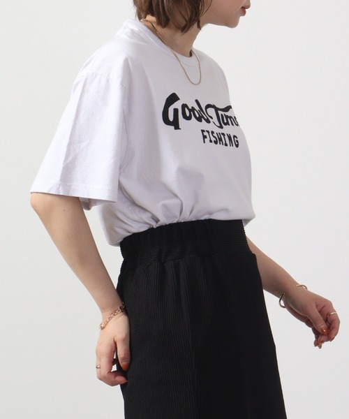 LUMBER（ランバー）の「LUMBER プリントTシャツ（Tシャツ/カットソー・レディース・ホワイト/ホワイト系/ホワイト系1/ホワイト系2/ホワイト系3/ナチュラル・M/L/XL）」の22枚目の写真