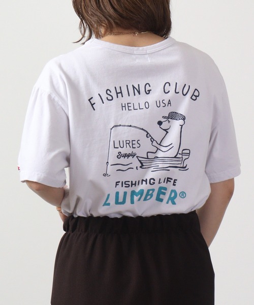 LUMBER（ランバー）の「LUMBER プリントTシャツ（Tシャツ/カットソー・レディース・ホワイト/ホワイト系/ホワイト系1/ホワイト系2/ホワイト系3/ナチュラル・M/L/XL）」の20枚目の写真
