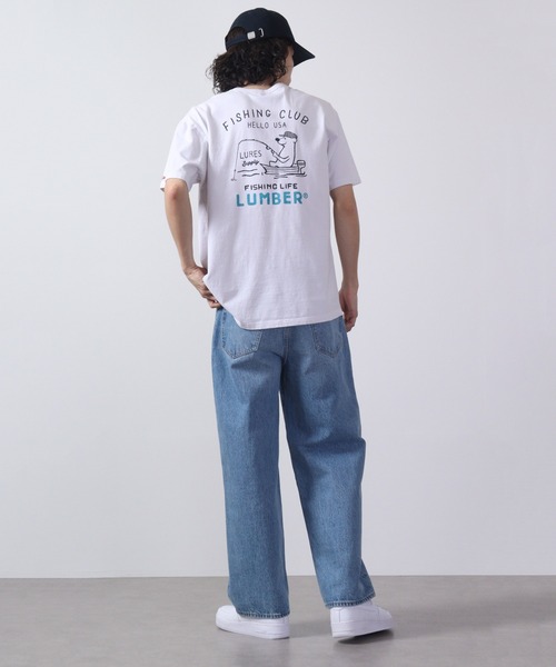 LUMBER（ランバー）の「LUMBER プリントTシャツ（Tシャツ/カットソー・レディース・ホワイト/ホワイト系/ホワイト系1/ホワイト系2/ホワイト系3/ナチュラル・M/L/XL）」の16枚目の写真