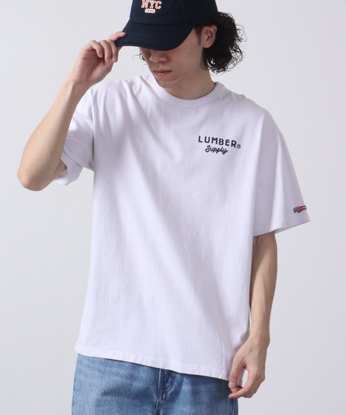 LUMBER（ランバー）の「LUMBER プリントTシャツ（Tシャツ/カットソー・レディース・ホワイト/ホワイト系/ホワイト系1/ホワイト系2/ホワイト系3/ナチュラル・M/L/XL）」の12枚目の写真