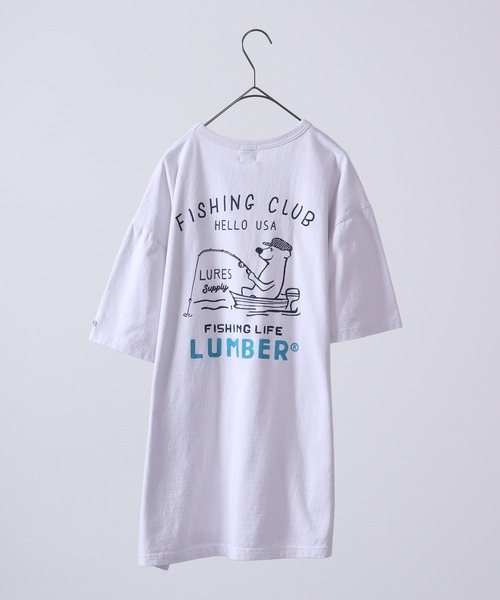 LUMBER（ランバー）の「LUMBER プリントTシャツ（Tシャツ/カットソー・レディース・ホワイト/ホワイト系/ホワイト系1/ホワイト系2/ホワイト系3/ナチュラル・M/L/XL）」の10枚目の写真