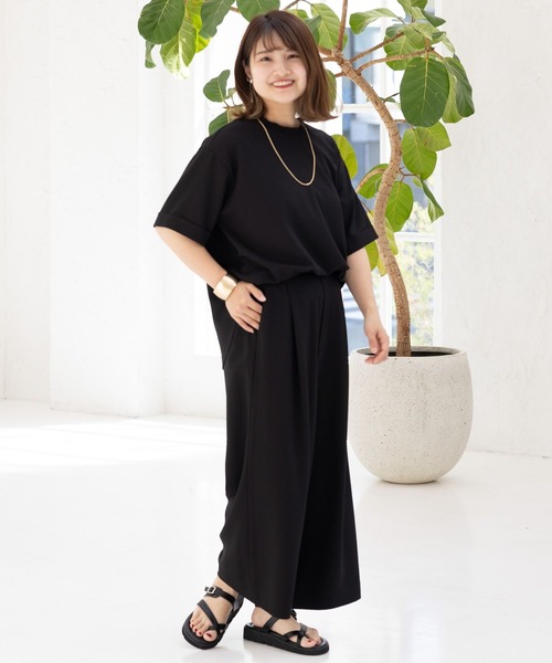 Elura（エルーラ）の「【小柄サイズ Elkotona】コトナサラサラサマーワイドパンツ（その他パンツ・レディース・ネイビー/ブラック/ホワイト/ダークネイビー/グリーン系その他/ブラック系その他/カーキ/ブルー系その他6/グレー系その他7・SMALL/MEDIUM）」の22枚目の写真