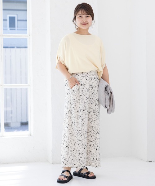 Elura（エルーラ）の「【小柄サイズ Elkotona】コトナサラサラサマーワイドパンツ（その他パンツ・レディース・ネイビー/ブラック/ホワイト/ダークネイビー/グリーン系その他/ブラック系その他/カーキ/ブルー系その他6/グレー系その他7・SMALL/MEDIUM）」の13枚目の写真