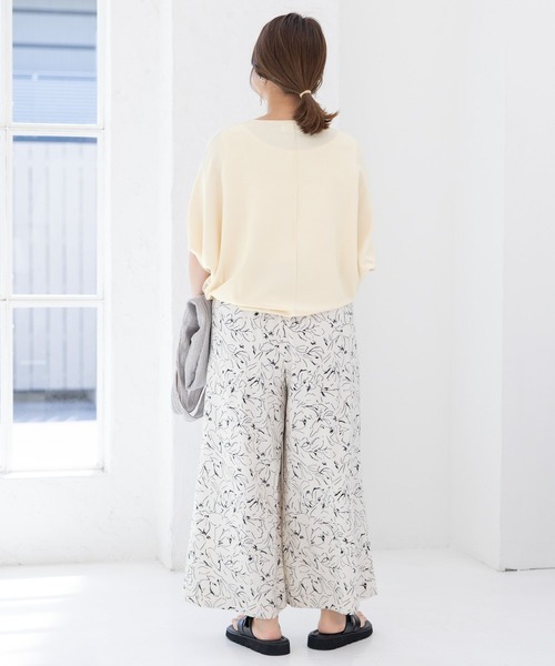 Elura（エルーラ）の「【小柄サイズ Elkotona】コトナサラサラサマーワイドパンツ（その他パンツ・レディース・ネイビー/ブラック/ホワイト/ダークネイビー/グリーン系その他/ブラック系その他/カーキ/ブルー系その他6/グレー系その他7・SMALL/MEDIUM）」の12枚目の写真