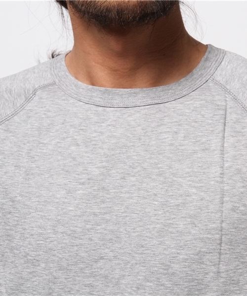 EDIFICE（エディフィス）の「◇50/- シルケットウラケ ラグラン5ブソデスウエット（Tシャツ/カットソー・メンズ・チャコールグレー/ネイビー/ホワイト・46/48/44）」の7枚目の写真