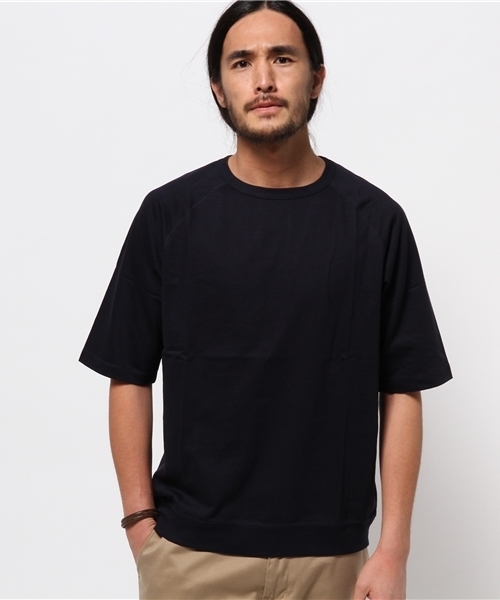 EDIFICE（エディフィス）の「◇50/- シルケットウラケ ラグラン5ブソデスウエット（Tシャツ/カットソー・メンズ・チャコールグレー/ネイビー/ホワイト・46/48/44）」の15枚目の写真