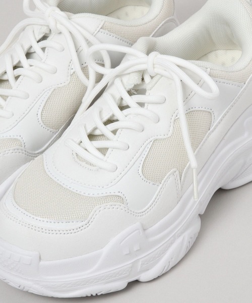 RAGEBLUE（レイジブルー）の「【WOMENS】ボリュームソールスニーカー（スニーカー・レディース・ホワイト/ブラック・SMALL/MEDIUM/LARGE）」の10枚目の写真