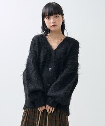 FREAK'S STORE | シャギーニット Vネック カーディガン(カーディガン/ボレロ)