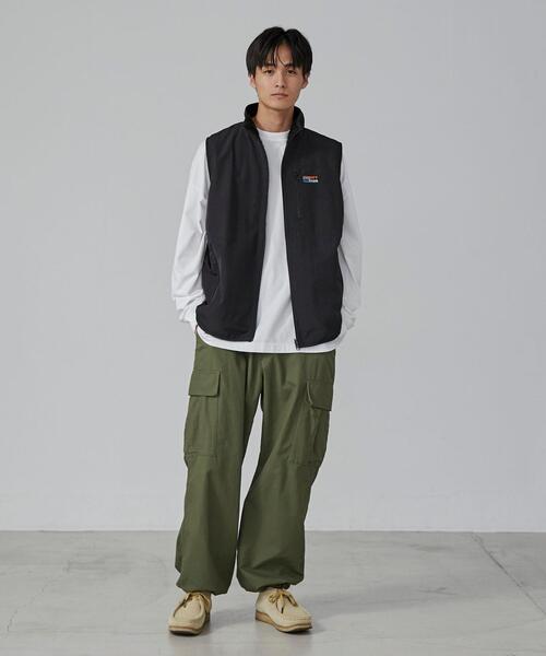 coen（コーエン）の「＜Parknik＞リバーシブルナイロンボアベスト（ベスト・メンズ・ブラック/オリーブ・XL/L/M/S）」の4枚目の写真