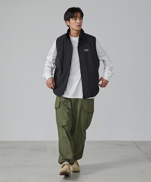 coen（コーエン）の「＜Parknik＞リバーシブルナイロンボアベスト（ベスト・メンズ・ブラック/オリーブ・XL/L/M/S）」の6枚目の写真