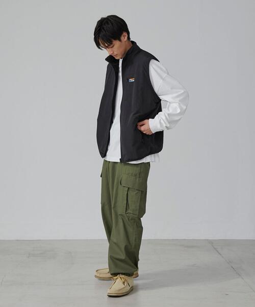 coen（コーエン）の「＜Parknik＞リバーシブルナイロンボアベスト（ベスト・メンズ・ブラック/オリーブ・XL/L/M/S）」の8枚目の写真