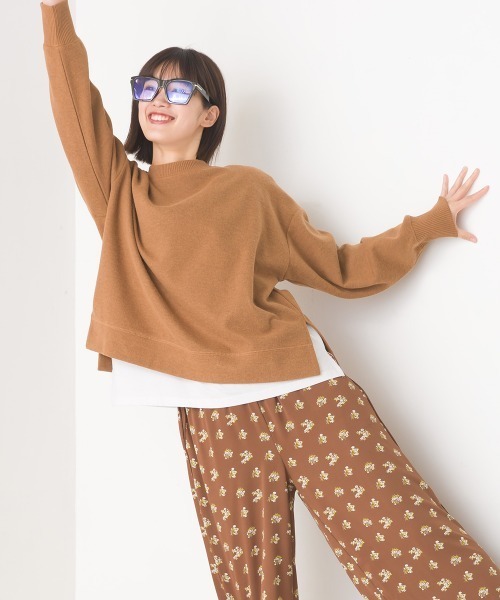 OMNES(オムネス)の「ニットリブプルオーバー長袖(ニット/セーター・レディース・ベージュ/ピンク系その他/キャメル/チャコール・FREE)」の15枚目の写真