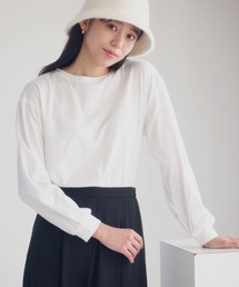 mysty woman | ロゴ刺繍ロンT　986353(Tシャツ/カットソー)