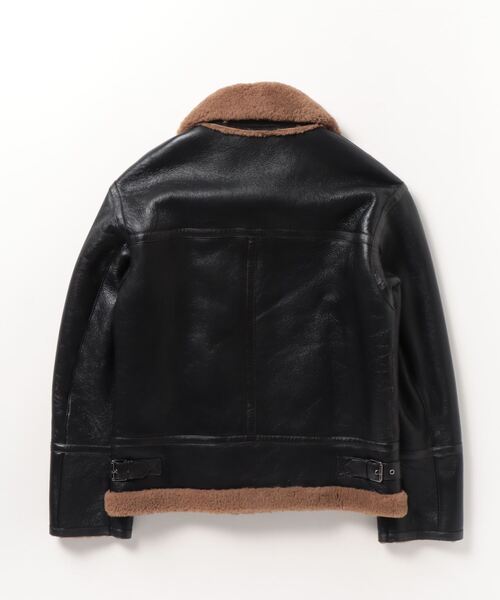 EMMETI（エンメティ）の「EMMETI / エンメティ：MT 01 ISLAND：mt-01-is[MUS]（ムートンコート・メンズ・ブラック・50/48/52）」の2枚目の写真