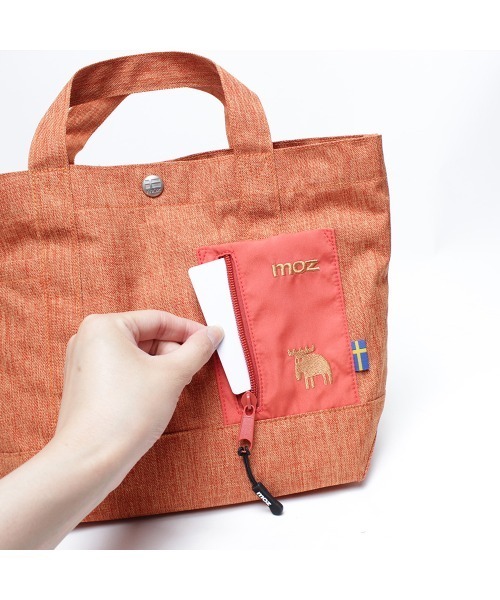 moz(モズ)の「【公式】moz モズ ポイント 沢山 荷物 を すっきり 収納 通勤 や お出かけ サブバッグ に 大活躍(トートバッグ・レディース・グリーン/ホワイト/グレー/ブラック/オレンジ/ネイビー・ONE SIZE)」の10枚目の写真