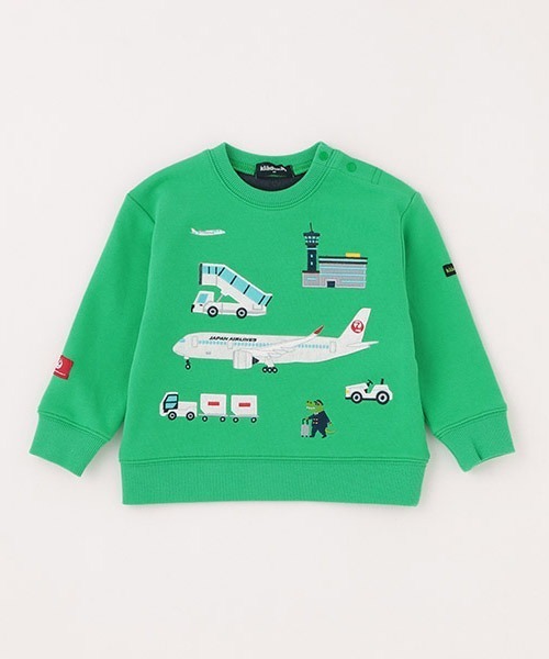 kladskap(クレードスコープ)の「【JAL】アップリケトレーナー(スウェット・キッズ・グリーン/マスタード・100cm/130cm/120cm/110cm/90cm)」の20枚目の写真