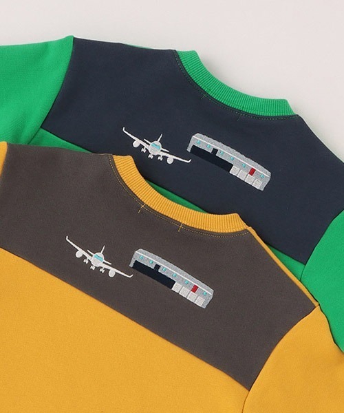 kladskap(クレードスコープ)の「【JAL】アップリケトレーナー(スウェット・キッズ・グリーン/マスタード・100cm/130cm/120cm/110cm/90cm)」の19枚目の写真