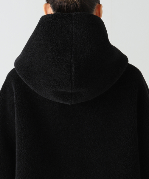AP STUDIO（エーピーストゥディオ）の「【FORTE DEI MARMI COUTURE】別注 boa hoodie coat（ブルゾン・レディース・ブラック・FREE）」の11枚目の写真