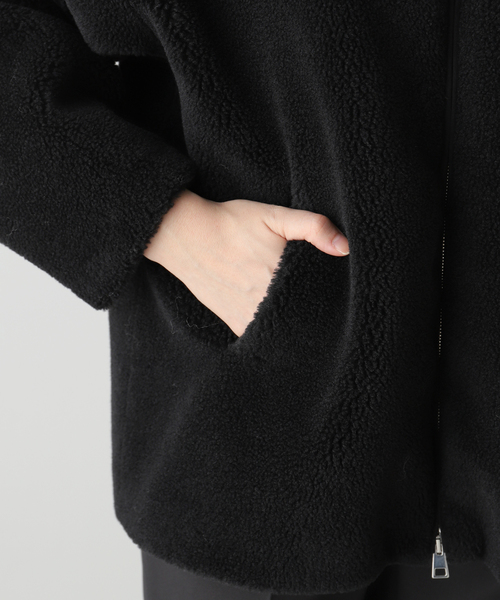 AP STUDIO（エーピーストゥディオ）の「【FORTE DEI MARMI COUTURE】別注 boa hoodie coat（ブルゾン・レディース・ブラック・FREE）」の14枚目の写真