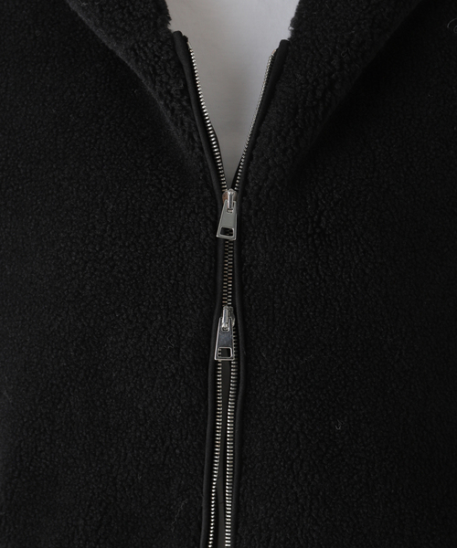 AP STUDIO（エーピーストゥディオ）の「【FORTE DEI MARMI COUTURE】別注 boa hoodie coat（ブルゾン・レディース・ブラック・FREE）」の15枚目の写真