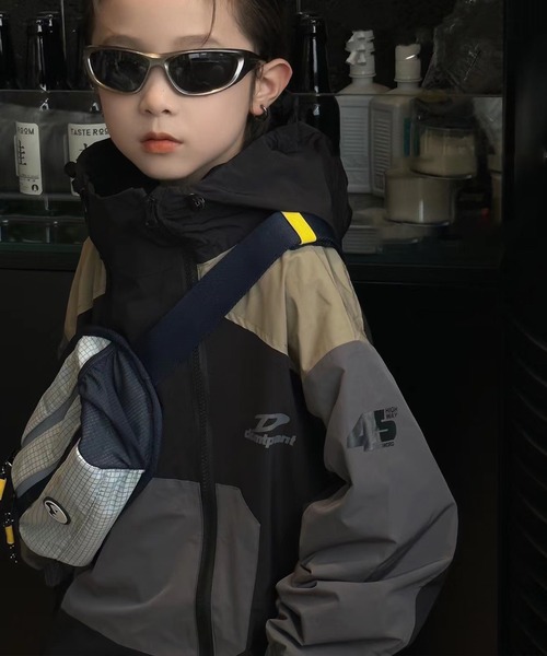 aimoha(アイモハ)の「【aimoha-KIDS-】子供服 温かい裏地付け配色パーカー(パーカー・キッズ・グリーン/ブラック/ダークグレー・110/120/130/150/140)」の14枚目の写真