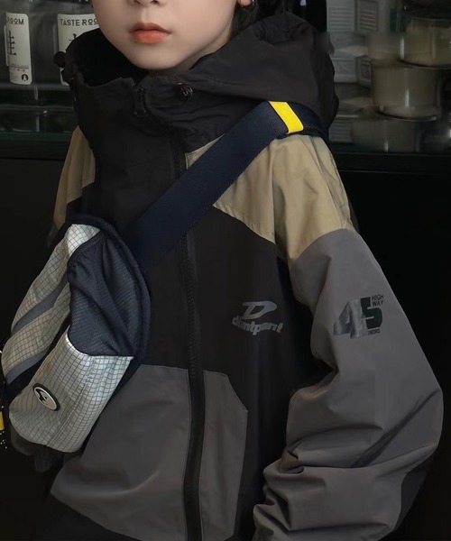 aimoha(アイモハ)の「【aimoha-KIDS-】子供服 温かい裏地付け配色パーカー(パーカー・キッズ・グリーン/ブラック/ダークグレー・110/120/130/150/140)」の11枚目の写真