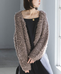 Noble | ファーラメショートカーディガン(カーディガン/ボレロ)