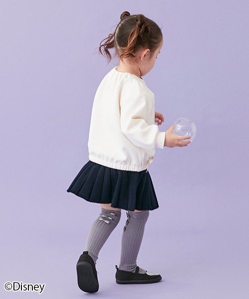 petit main（プティマイン）の「ニットプリーツスカパン（スカート・キッズ・アイボリー/ネイビー/モスグリーン/モカ・M/L/S）」の13枚目の写真