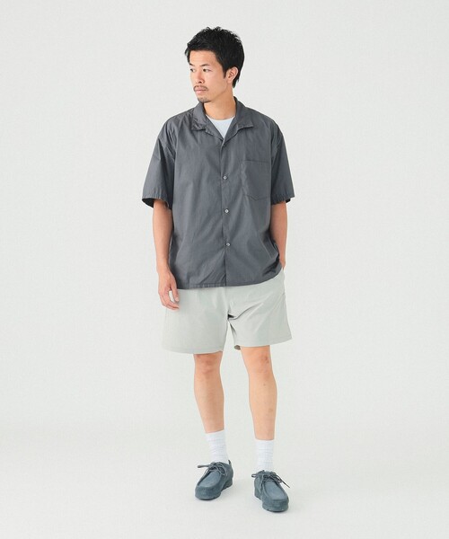 BEAMS（ビームス）の「BEAMS / ベーシック オープンカラー シャツ（シャツ/ブラウス・メンズ・グレー/ブラック/ホワイト・S/M/L/XL）」の8枚目の写真