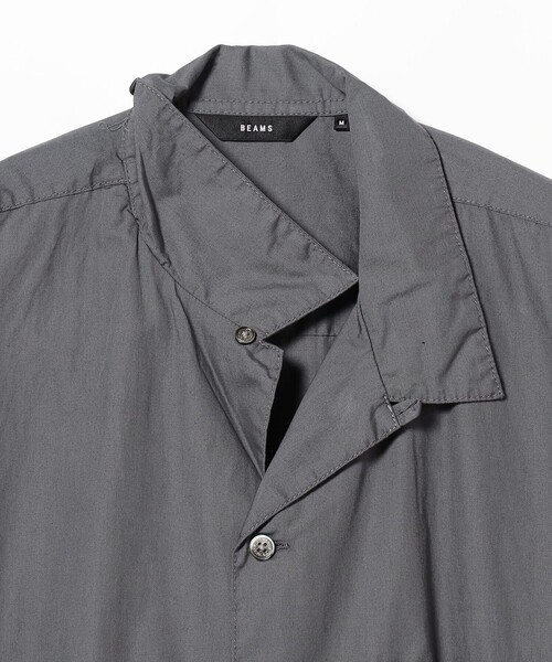 BEAMS（ビームス）の「BEAMS / ベーシック オープンカラー シャツ（シャツ/ブラウス・メンズ・グレー/ブラック/ホワイト・S/M/L/XL）」の20枚目の写真