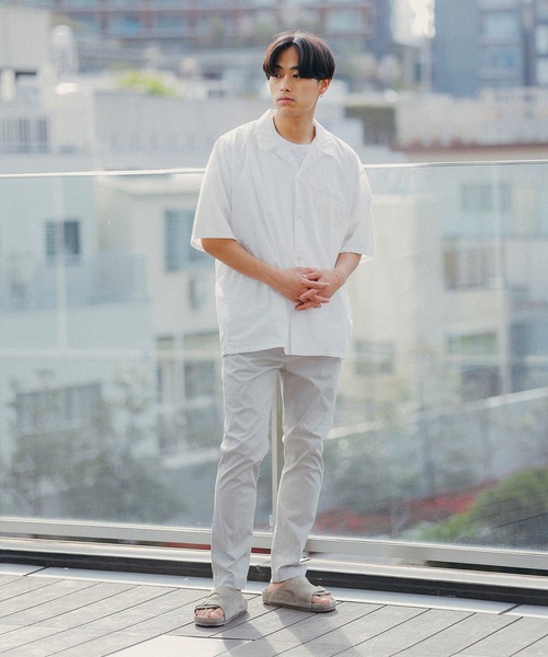 BEAMS（ビームス）の「BEAMS / ベーシック オープンカラー シャツ（シャツ/ブラウス・メンズ・グレー/ブラック/ホワイト・S/M/L/XL）」の15枚目の写真