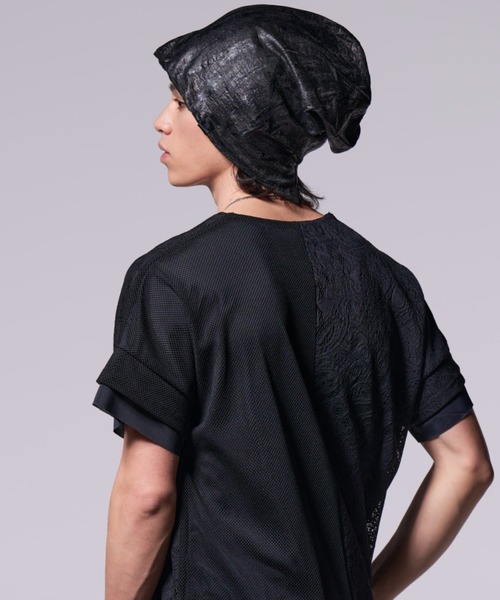 kiryuyrik(キリュウキリュウ)の「Kiryuyrik/キリュウキリュウ/LeopardJQD Jersey HAKU Cap(ニットキャップ/ビーニー・メンズ・ブラック・FREE)」の8枚目の写真