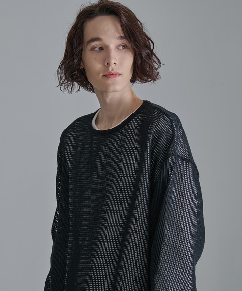 Revo.(レボ)の「【Revo.】コットンメッシュ ロングスリーブ Tシャツ(Tシャツ/カットソー・メンズ・ブラック/ホワイト・L/M)」の19枚目の写真