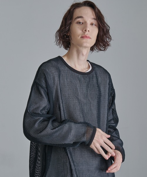 Revo.(レボ)の「【Revo.】コットンメッシュ ロングスリーブ Tシャツ(Tシャツ/カットソー・メンズ・ブラック/ホワイト・L/M)」の13枚目の写真