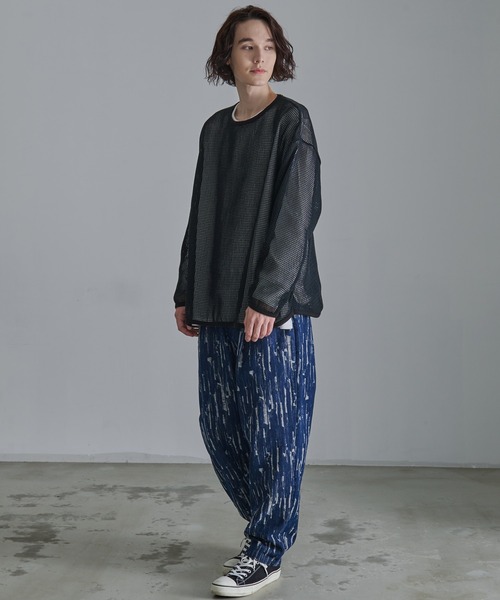 Revo.(レボ)の「【Revo.】コットンメッシュ ロングスリーブ Tシャツ(Tシャツ/カットソー・メンズ・ブラック/ホワイト・L/M)」の8枚目の写真