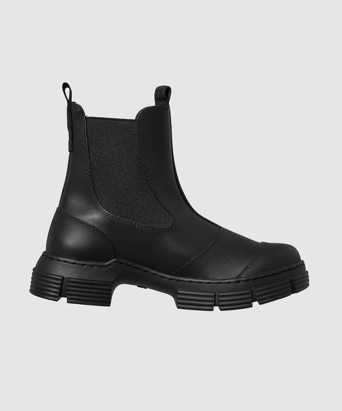 GANNI（ガニー）の「Recycled Rubber City Boot（ブーツ・レディース・ブラック・36/35/37/39/38/40）」の2枚目の写真
