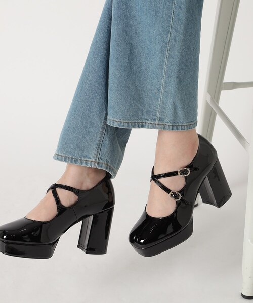 ESPERANZA(エスペランサ)の「◆クロスダブルバックル厚底パンプス 結婚式二次会 パーティー 24SS(パンプス・レディース・ブラック系1/ベージュ系1/ピンク系6・22.0cm/22.5cm/23.0cm/23.5cm/24.0cm/24.5cm)」の20枚目の写真