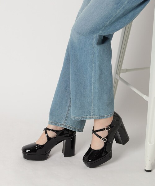 ESPERANZA(エスペランサ)の「◆クロスダブルバックル厚底パンプス 結婚式二次会 パーティー 24SS(パンプス・レディース・ブラック系1/ベージュ系1/ピンク系6・22.0cm/22.5cm/23.0cm/23.5cm/24.0cm/24.5cm)」の22枚目の写真