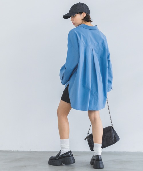 PAGEBOY（ページボーイ）の「コットンタッチルーズシャツ（シャツ/ブラウス・レディース・ブルー系その他/ブラック/スカイブルー/オフホワイト・FREE）」の20枚目の写真